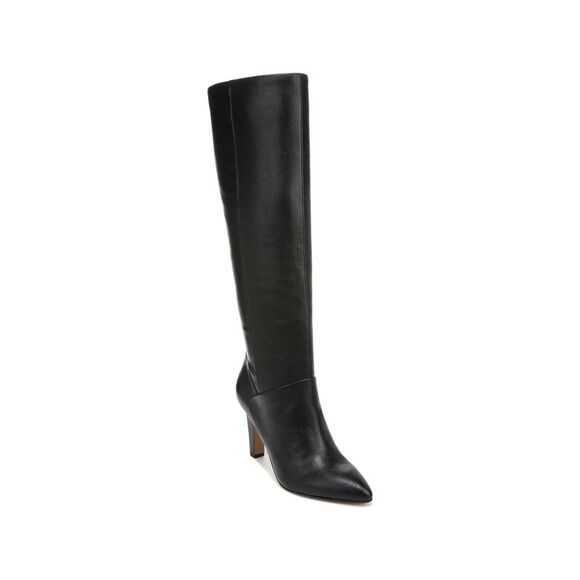 FRANCO SARTO Womens Black Goring Koko Pointed Toe Stiletto Boots Shoes 5 M WC